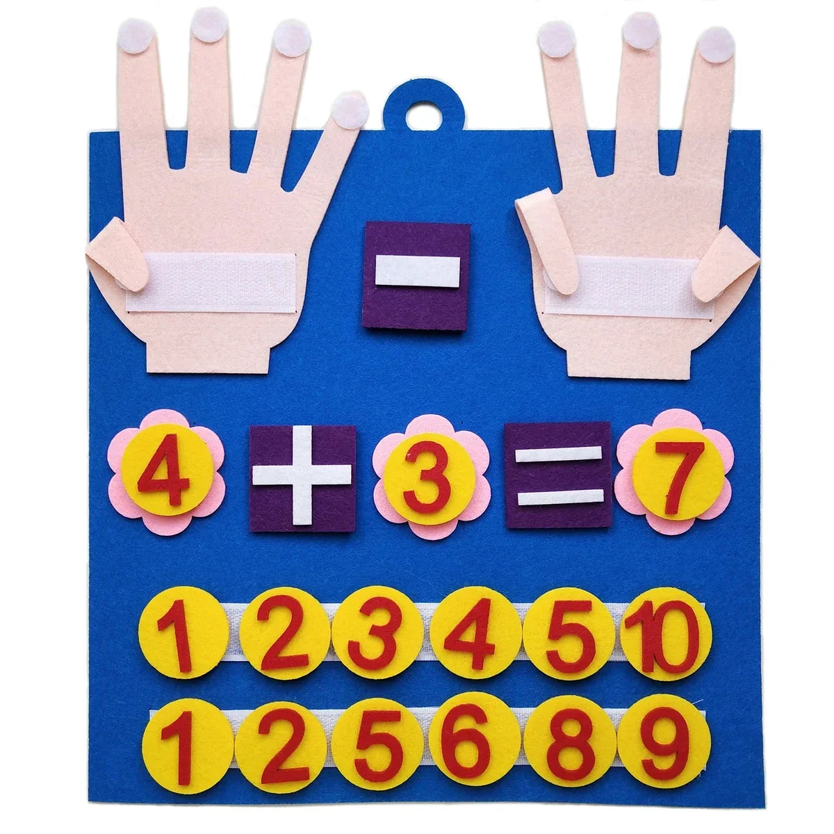 Children's Finger Number Math Toys, Montessori Concept Education Felt DIY Creative Early Childhood Education AIDS Beauty Fashion