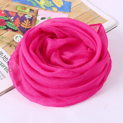 New 70X70cm Simulation Silk Scarves Women's Versatile Small Square Solid Chiffon Scarf Gauze Scarf Party Gift Beauty World Shop