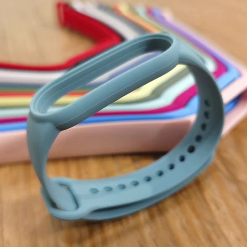 official Silicone Strap For Xiaomi Mi Band 4 5 6 7 Bracelet Sport Watch Wristband Miband4 miband7 Correa Mi band 3 4 5 6 7 Band Beauty Fashion