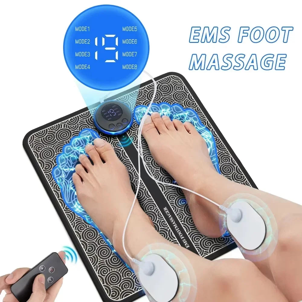 Electric Foot Massager Pad Muscle Massage Relaxation Trainer For Massage Fitness Outdoor Sport Home Family Relax Beauty World Shop