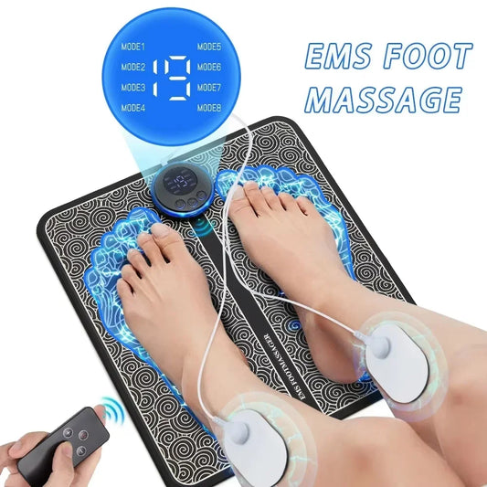 Electric Foot Massager Pad Muscle Massage Relaxation Trainer For Massage Fitness Outdoor Sport Home Family Relax Beauty World Shop