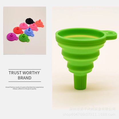 Engine Funnel Car Universal Silicone Liquid Funnel Washer Fluid Change Foldable Portable Auto Engine Oil Petrol Change Funnel Beauty World Shop
