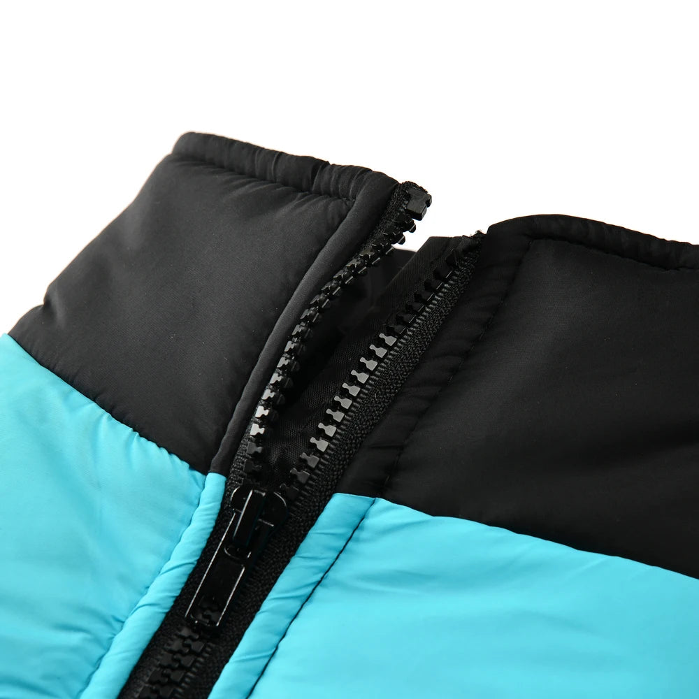 Warm Winter Dog Jacket For Winter Padded Pet Vest Coat For Small Large Dogs Waterproof Pets Clothes With D-ring Golden Retriever