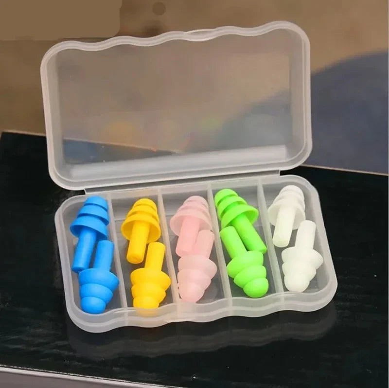5Pairs Soft Silicone Earplugs Waterproof Swimming Earplug Anti-Noise Ear Clip for Adults And Children Swimmers Diving Protection Beauty Trend Shop