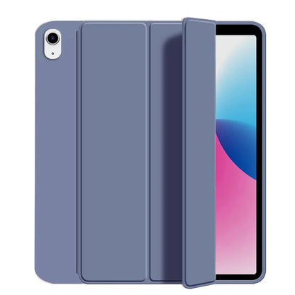 for iPad 5/6/7/8/9/10th gen Compatible with Air 4/5/6/7 Pro 11, three fold stand intelligent protective cover with soft TPU case Beauty World Shop