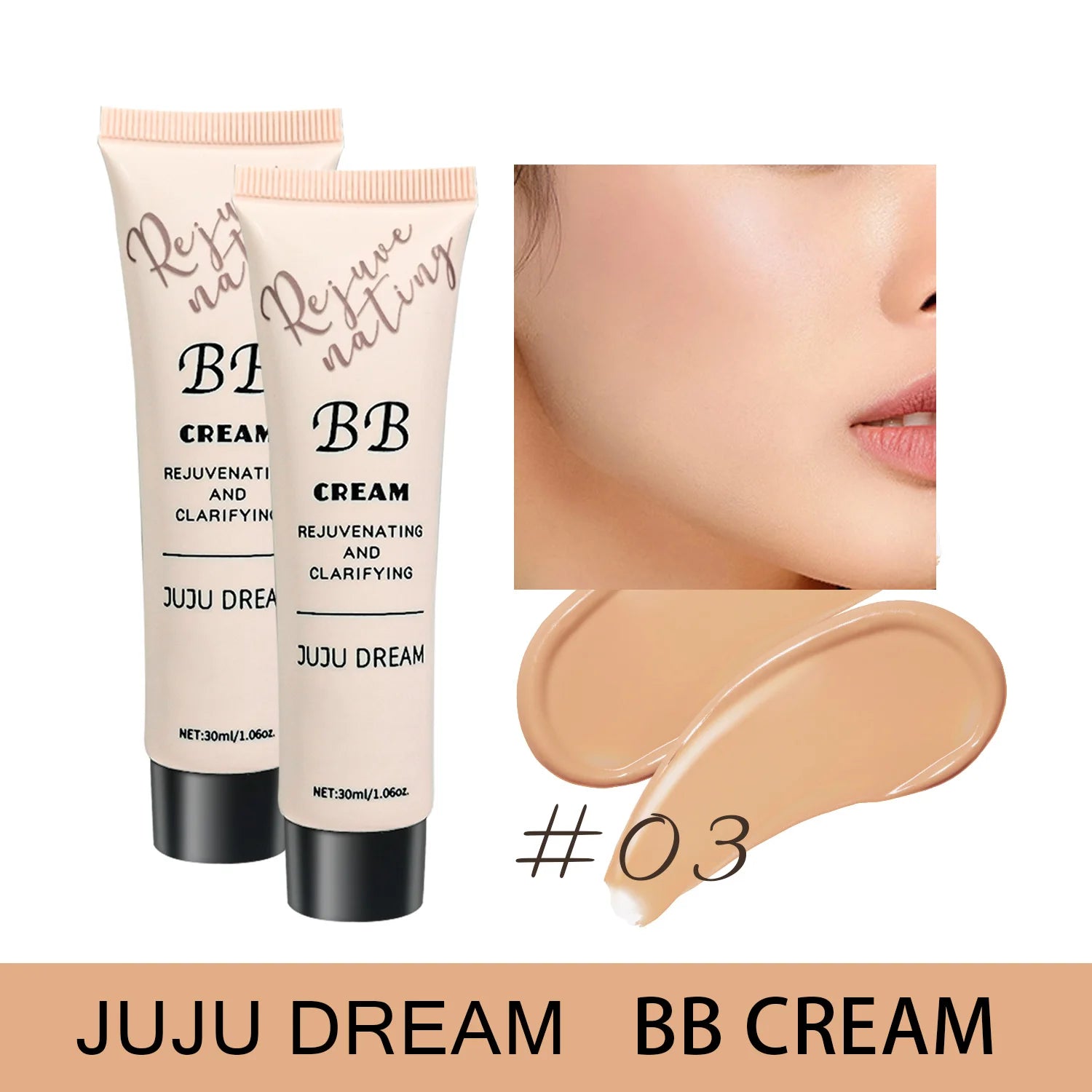 BB cream, isolation cream, liquid foundation, moisturizing, oil control, long-lasting makeup, milk, dry skin, and no powder Beauty World Shop