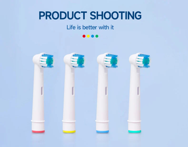 4/8pcs Replacement Brush Heads For Oral-B Electric Toothbrush Advance Power/Vitality Precision Clean/Pro Health/Triumph/3D Excel Beauty World Shop