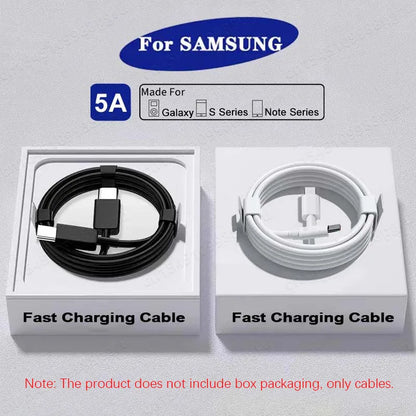 2PCS PD 45W USB C Cable For Samsung Galaxy S20 S21 S22 S23 Ultra Note 10 5G 20 A53 A54 Super Fast Charging USB Type C Data Cable Beauty World Shop
