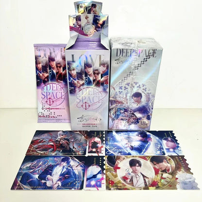 1 Bag Game Love And Deepspace Holographic Laser Ticket Stubs Caleb Sylus Zayne Xavier Characters Art Bookmark Beauty World Shop