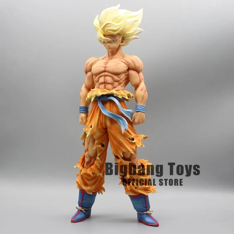 28cm Dragon Ball Z Figure Goku Anime Figures First Super Saiyan Gk Blood coating Gokou PVC Model Toys Doll Collectible Gifts Beauty World Shop