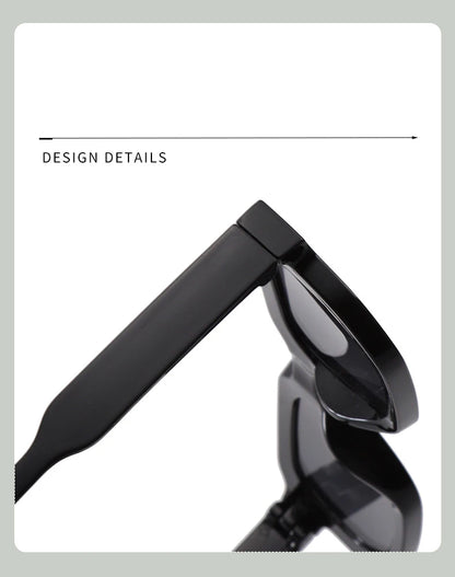 New Retro Rectangular Frame Sunglasses - Fashionable Retro Sunglasses With Uv400 Protection3007 Beauty World Shop