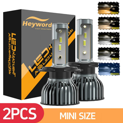 Heyword 22000lm 160W 1860 CSP chip 3000k/4300k/6000k/8000k Car LED Headlight   h4 h7 h1 LED headlights 9005 H7  h9 h11 led light Beauty World Shop