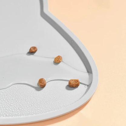 Food Grade Silicone Cats Anti-dirty Easy to Clean Cats and Dog Bowl Mats Water Proof Waterproof and Leak-proof Pad Anti-slip Pet Beauty World Shop