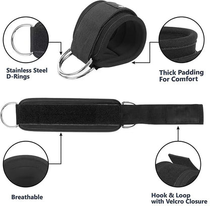 Ankle Straps Resistance Bands Set Fitness Workout Exercise Equipment Ankle Weight Yoga Elastic Fitness Band For Gym Man Woman Beauty World Shop