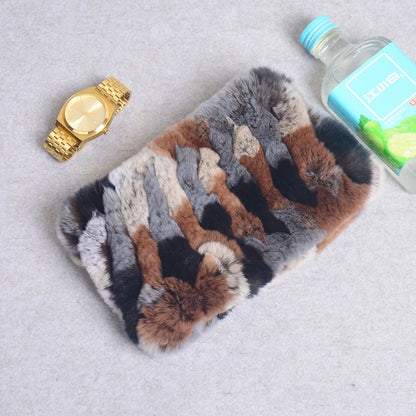 Women Handmade Stretch 100% Real Rabbit Fur Scarf Knit Genuine Rex Rabbit Fur Headbands Girls Natural Rabbit Fur Ring Scarves Beauty World Shop