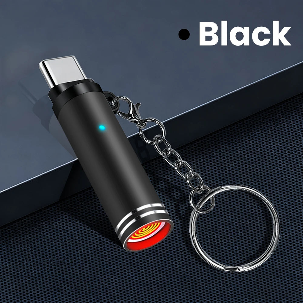 Mini Type C USB Cigarette Lighter Adapter Safety Air Blowing Mobile Phone Outdoor Use Charging Cable Beauty World Shop