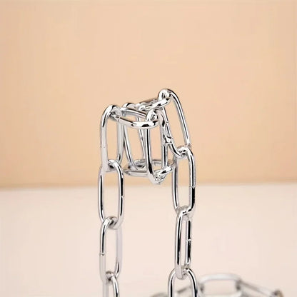 Creative Personality Fashion Wine Bottle Holder Suspended Wrought Iron Rope Chain Wine Bottle Holder Snake Ornament Decoration Beauty World Shop