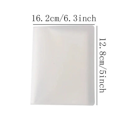40pcs/book A6 Storage Booklet Simple Large-Capacity Waterproof Photo Storage Book High Quality PP Material Beauty World Shop