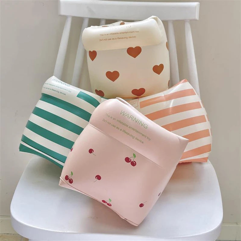 1 pair  Cartoon printing Swimming Arm Floaties， Inflatable Swim Arm Bands Floater Sleeves for Adults and Kids Beauty World Shop