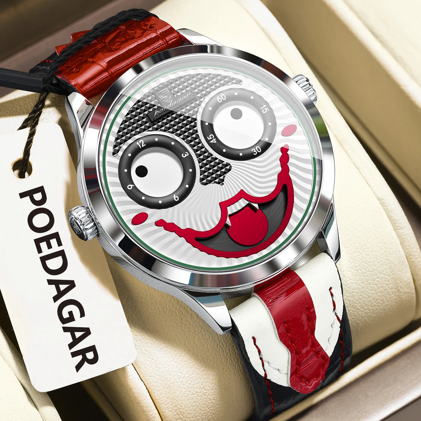 POEDAGAR Original Luxury Watch For Man Waterproof High Quality Male Wristwatch Quartz Leather Sports Fashion Men's Watches Reloj Beauty World Shop