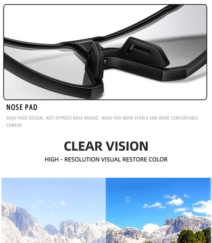 Fashion Brand Men Women Bicycle Photochromic Eyewear MTB Bike Fishing Running Cycling Sports Sunlasses Comfortable Goggles Beauty World Shop