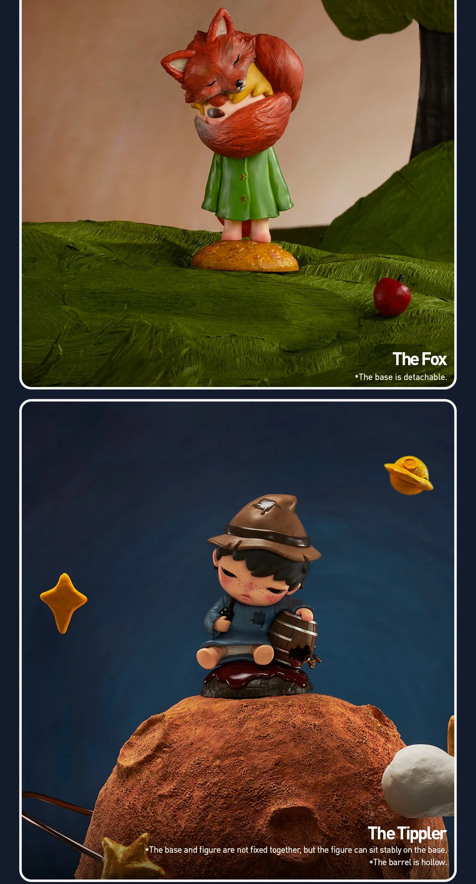 POP MART Hirono Le Petit Prince Series Blind Box Toys Kawaii Anime Action Figure Cartoon Model Surprise Box Mystery Box Beauty World Shop