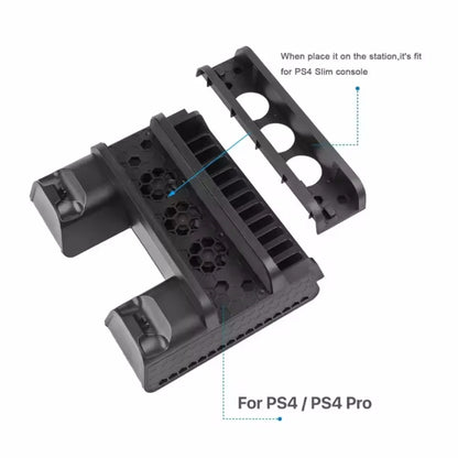 Stand Fan For Support Sony Play Station PS4 Pro Slim Console Playstation PS 4 Game Controller Cooler Accessories Cooling Control Beauty World Shop
