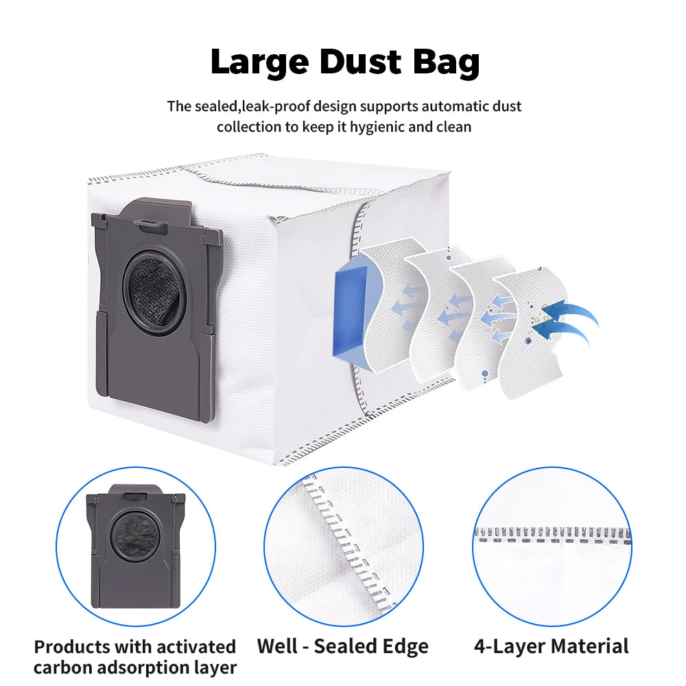 For Dreame Main Side Brush Hepa Filter Mop Rags Dust Bag X50 Pro/X50 Ultra/X50Master/L40S Pro Ultra/L50 Pro Ultra/MOVA V50 Ultra Beauty World Shop