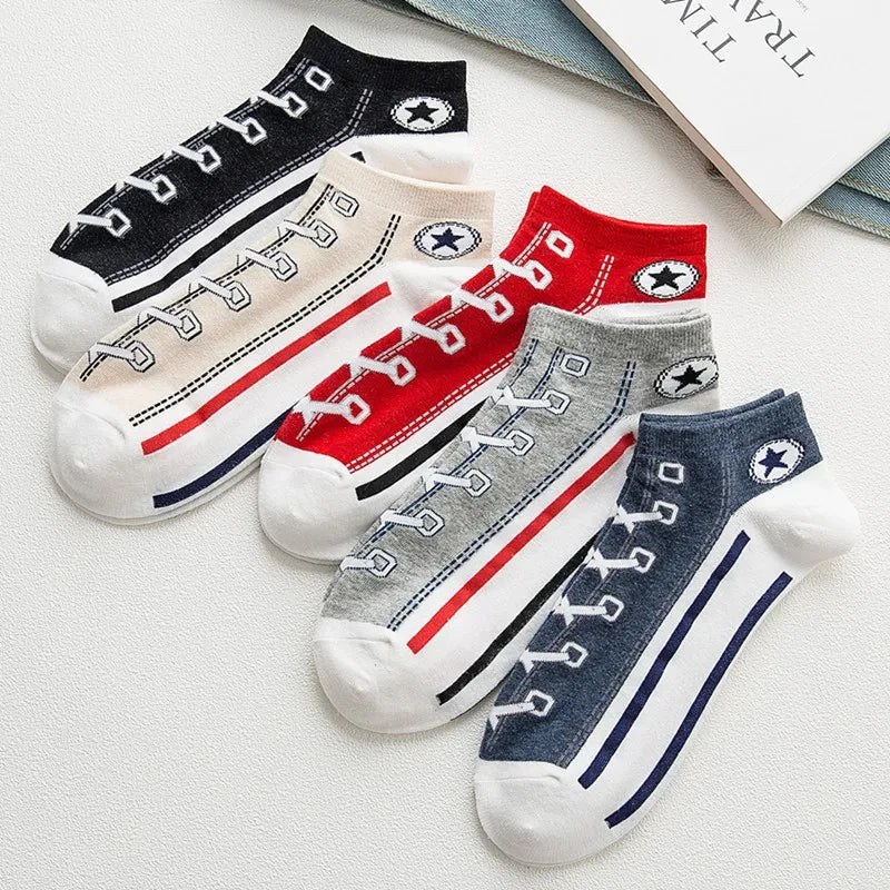 1pairs Men's Fashion Cotton Breathable Comfortable Ankle Socks, Men's Summer Socks Beauty World Shop