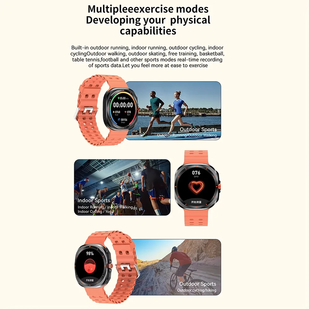 G.L Wear 2025 New Smartwatch for Men Heart Rate Monitoring Bluetooth Calling Fitness Tracking Pedometer Men's Smartwatch Beauty World Shop