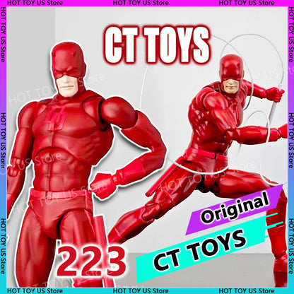 100% Original Ct Toys Daredevil Mafex 223 Comic Version Figure SHF Anime Action Figurine Statue Model Custom Gifts Kids Toys Beauty World Shop