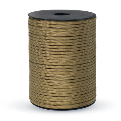 100M 550 Military Standard 9-Core Paracord Rope 4mm Outdoor Parachute Cord Survival Umbrella Tent Lanyard Strap Beauty World Shop