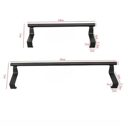 Towel Rod Steel Metal Wire Over Cabinet Towel Rack Storage Organizer Bathroom Door Hanging Towel Rack Punch-free Rag Hanger Beauty World Shop