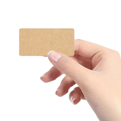 260-800pcs Kraft Paper Stickers Rolls of Self-adhesive Stickers Can be Handwritten Classification Packaging Note Beauty World Shop