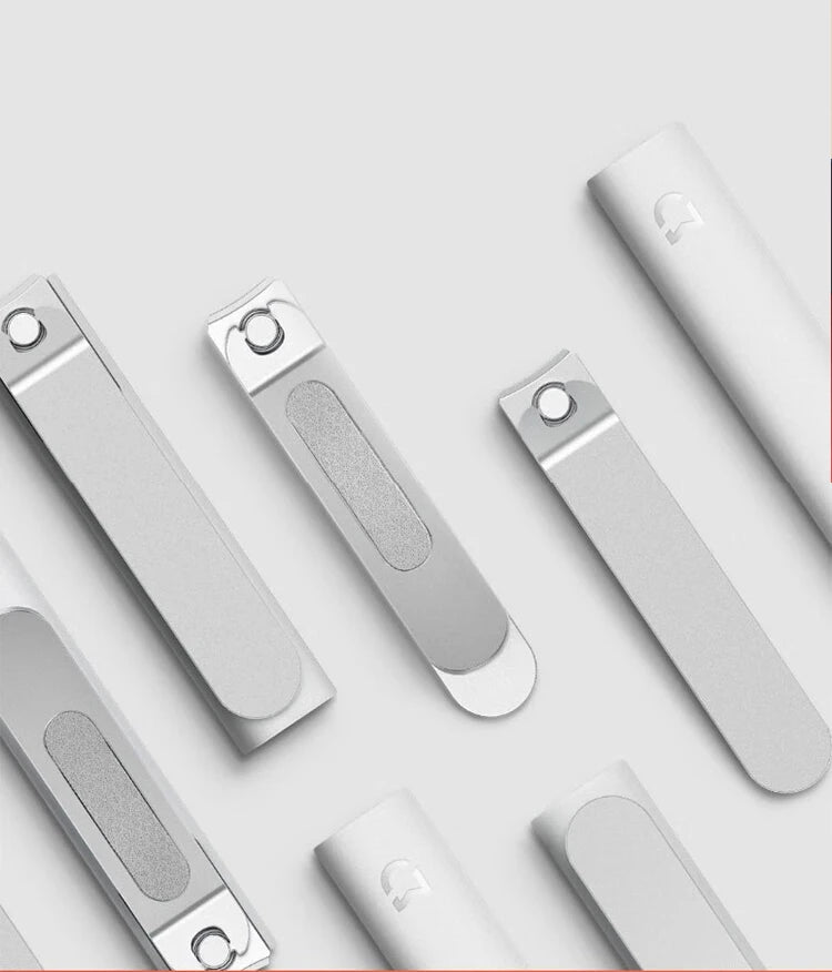 Mijia Anti-Splash Nail Clipper 420 Stainless Steel Sharp Durable Portable Pedicure Trimmer Nails File with Storage Shell Beauty World Shop
