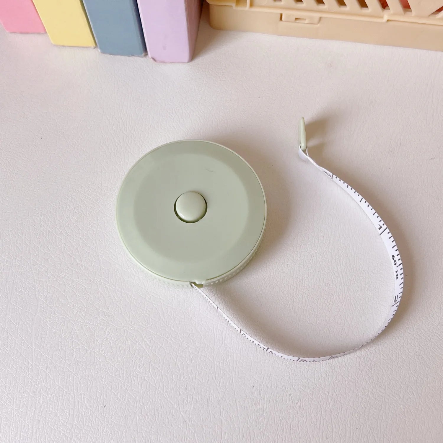 150 cm Cute Mini Soft Tape, Automatic Shrinking Tape Measure, Material Tape Measure, Plastic Tape Measure Beauty World Shop