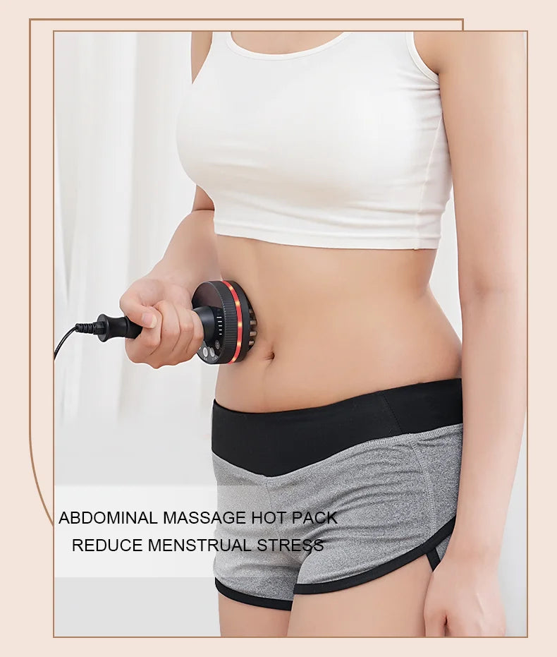 Electric Gua Sha Massager, Heating Body Massage Brush for Neck, Shoulder, Back, Legs and Abdomen, Portable Warm Massage Device f Beauty World Shop