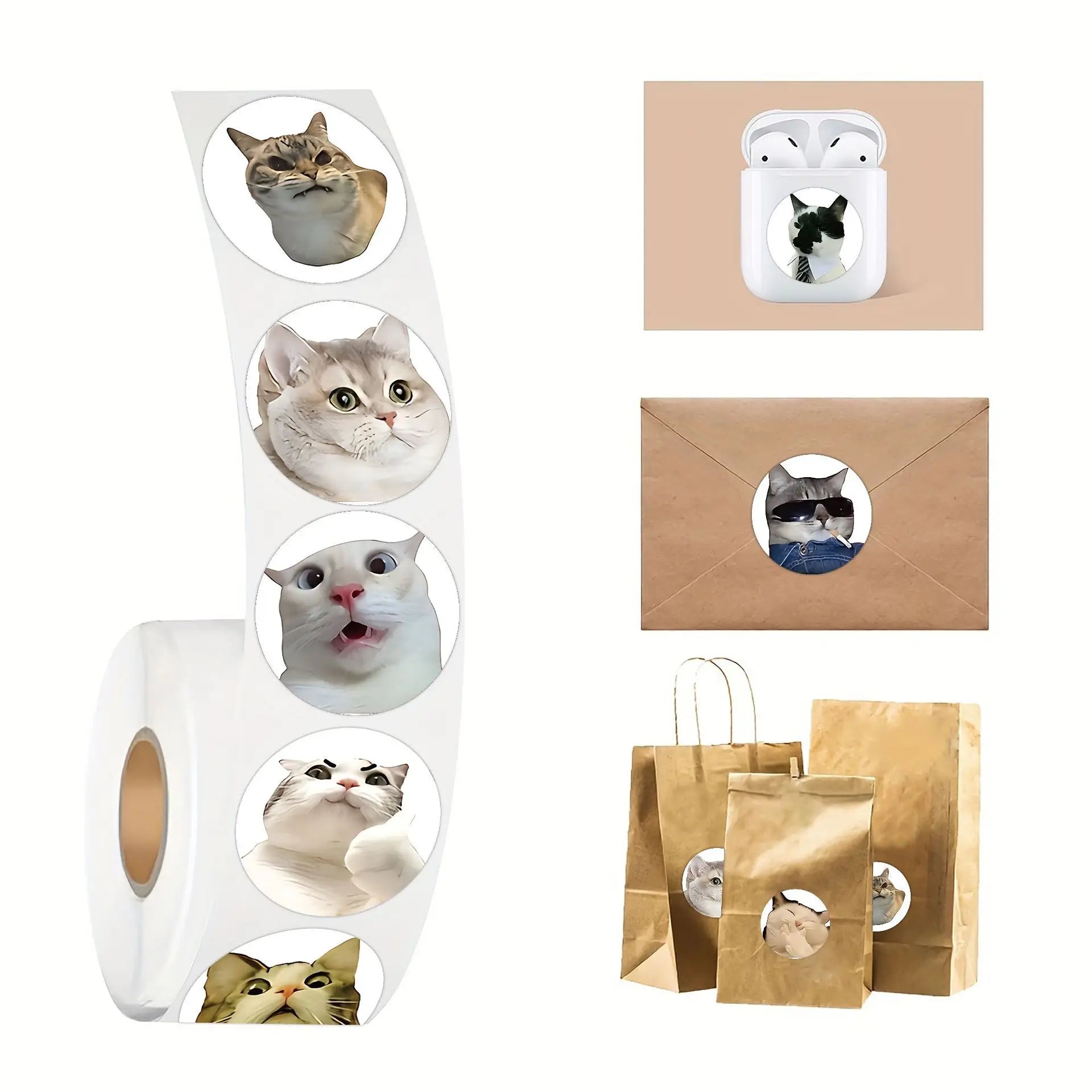 100pcs/500pcs Cartoon Meme Cat Stickers For School Reward Stickers Classroom Decor Encouragement Sticker For Student Teacher Beauty World Shop
