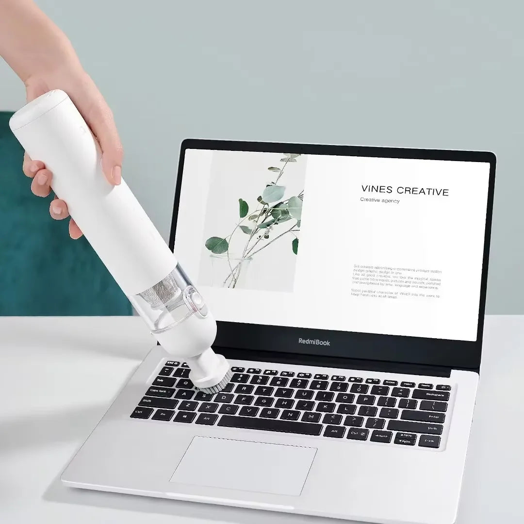Original MIJIA Portable Handheld Vacuum Cleaner 13000Pa 88000rpm 500g Wireless 30Min HEPA Car Home Mini White Dust Cup One-Touch Beauty World Shop