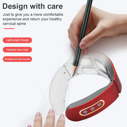 Electric Neck and Shoulder Pulse Massager 6 Mode 9 Levels Adjustable Cervical Vertebra Relax Pain Relief Kneading Machine Beauty World Shop