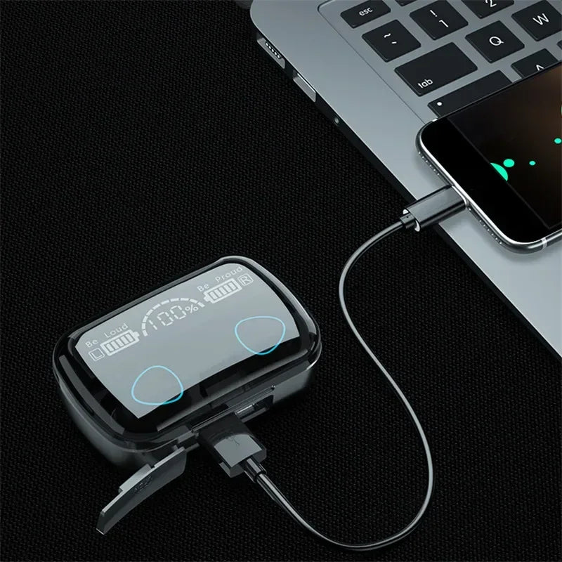 M10 TWS Wireless Headphones: Bluetooth Connection, Charging Box, 9D Stereo, Sports Waterproof Earbuds + Microphone Beauty World Shop