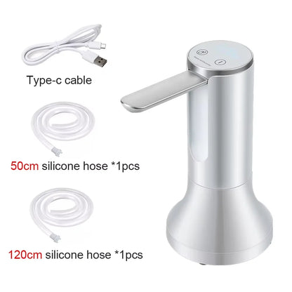 Electric Water Gallon Bottle Pump Automatic Water Dispenser Pump 19 Liters Foldable Desktop Water Bottle Pump USB Rechargeable Beauty World Shop
