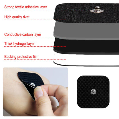 10/20PCS Electrode Pads Gel For Tens Acupuncture Massage Machine Slimming Pulse Ems Muscle Stimulator Massager Sticker Beauty World Shop
