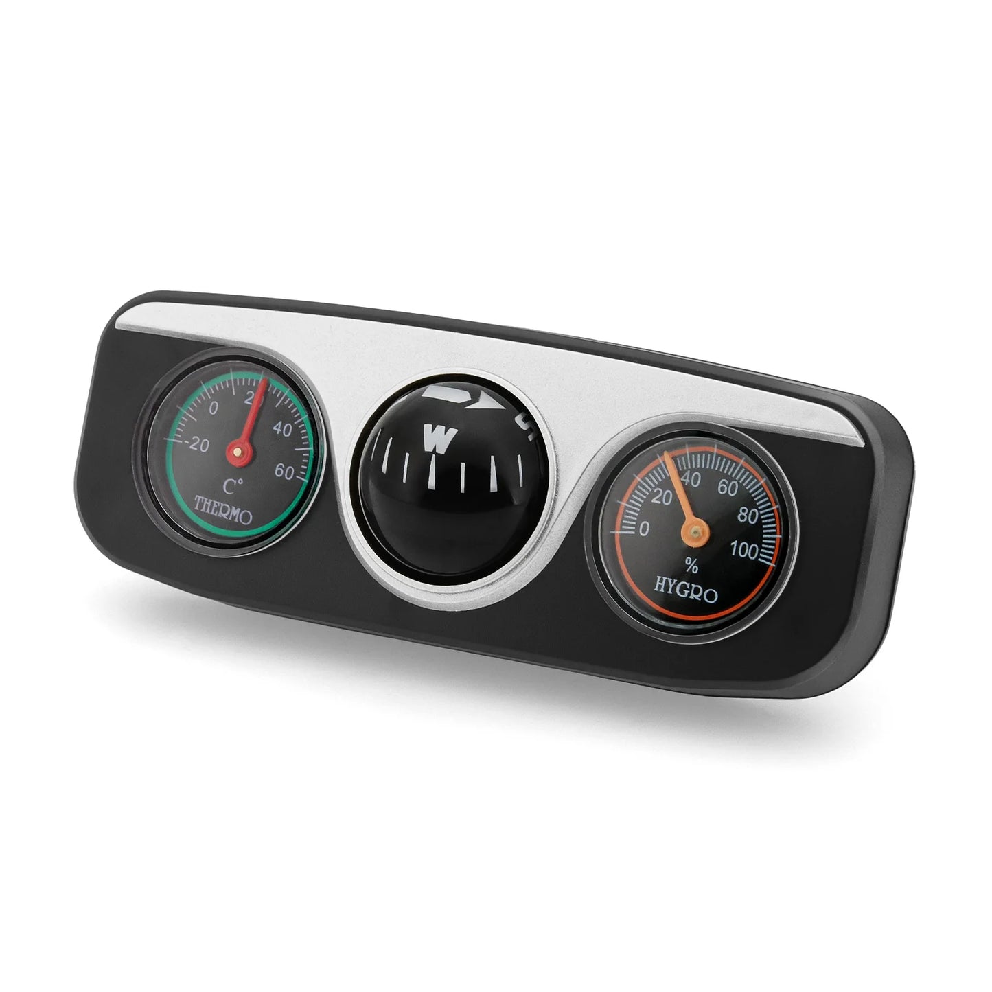 Car Ornaments Decoration 3 in 1 Guide Ball Compass For Auto Boat Vehicles Thermometer Compass Hygrometer Interior Accessories Beauty World Shop