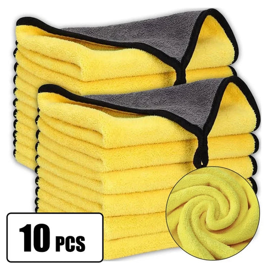 Car Wash Microfiber Towel 30x30/60CM Car Cleaning Drying Cloth Hemming Car Care Cloth Detailing Car Wash Towel Beauty World Shop