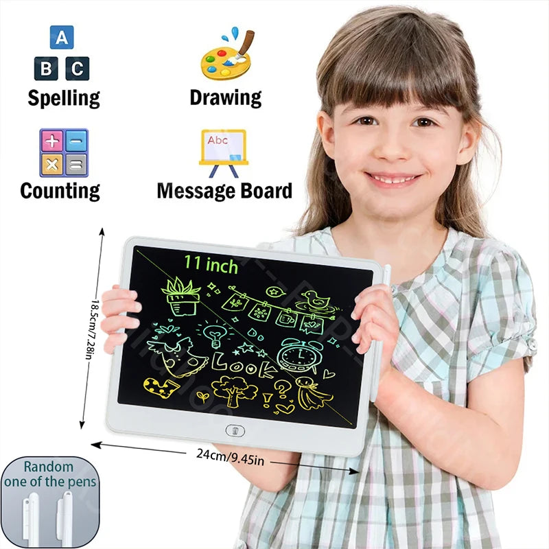 16/13/11 Inch LCD Writing Board Drawing tablet Kids Writing Painting Children Educational Toys for 3 4 5 6 7 8 Years Girls Boys Beauty World Shop