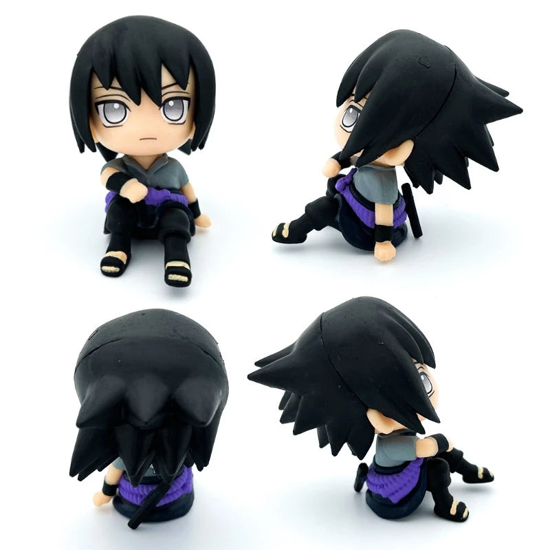 9cm Naruto Anime Figure Naruto Kakashi Action Figure Q Version Kawaii Sasuke Itachi Figurine Car Decoration Collection Model Toy Beauty World Shop