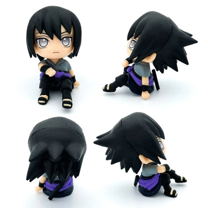 9cm Naruto Anime Figure Naruto Kakashi Action Figure Q Version Kawaii Sasuke Itachi Figurine Car Decoration Collection Model Toy Beauty World Shop