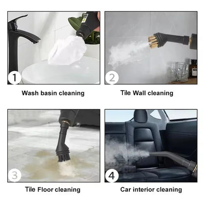 Portable Handheld Steam Cleaner High Temperature Pressurized Steam Cleaning Machine With Brush Heads For Kitchen Car Beauty World Shop