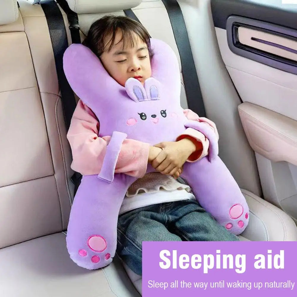 1Set Car Cute Cartoon Pillow Car Mounted Child Sleeping Pillow Car Removable Comfortable Breathable Headrest Lumbar Support Beauty Trend Shop